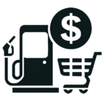 icon gas station total sales